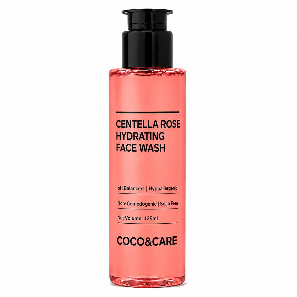 Centella Rose Hydrating Face Wash for gentle cleansing, soothing, and daily hydration.